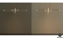 Trio LED-Pendelleuchte, schwarz, ´geometrisch` | Schwarz, matt