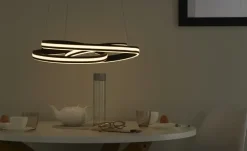 Trio LED-Pendelleuchte, schwarz ´gedreht´ | Höffner