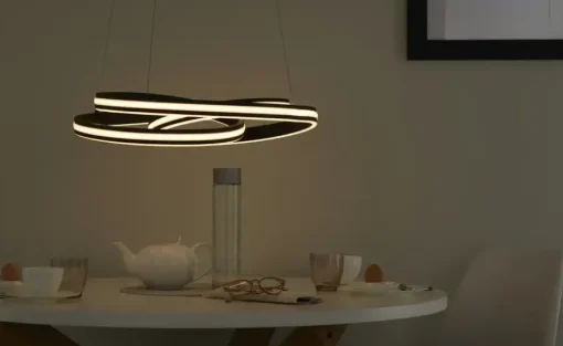 Trio LED-Pendelleuchte, schwarz ´gedreht´ | Höffner