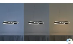 Trio LED-Pendelleuchte, schwarz ´gedreht´ | Höffner