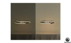 Trio LED-Pendelleuchte, schwarz ´gedreht´ | Höffner