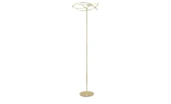 Trio LED-Stehleuchte, messing-matt, geschwungen | messingfarben, matt