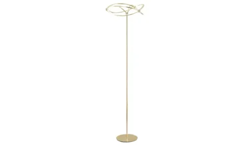 Trio LED-Stehleuchte, messing-matt, geschwungen | messingfarben, matt