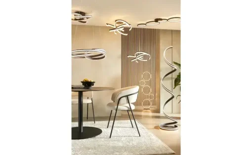 Trio LED-Stehleuchte, schwarz `gedreht´ | Möbel Höffner