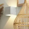 Trio LED-Wandleuchte, ´Kubus`alufarben | Aluminiumgrau, Weiß, matt
