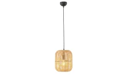 Trio Pendelleuchte, 1-flammig, Sisal braun | 25 cm