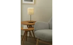 Trio Tischleuchte, 1-flammig, Nickel-antik/Pinienholz