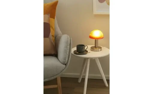 Trio Tischleuchte, 1-flammig, Alabasterglas rot | Rot