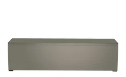 TV Board Nicolo Phono | Grau, matt, Gleiter/ Schwarz