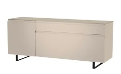 TV Board Nicolo Phono | Sand, matt, Kufen/ Schwarz