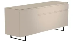 TV Board Nicolo Phono | Sand, matt, Kufen/ Schwarz