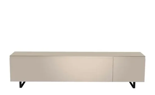 TV Board Nicolo Phono | Sand, matt, Kufen/ Schwarz