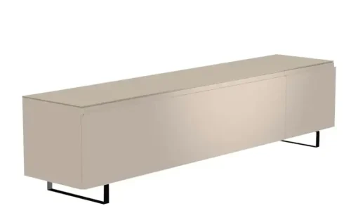 TV Board Nicolo Phono | Sand, matt, Kufen/ Schwarz