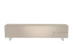 TV Board Nicolo Phono | Sand, matt, Kufen/ Alufarben