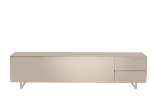 TV Board Nicolo Phono | Sand, matt, Kufen/ Alufarben