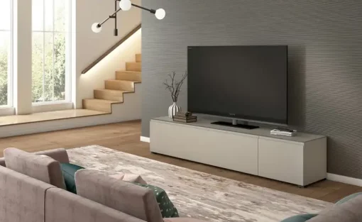 TV Board Nicolo Phono | Sand, matt, Gleiter/ Schwarz