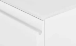 TV Board Nicolo Phono | Weiß, matt, Gleiter/ Schwarz