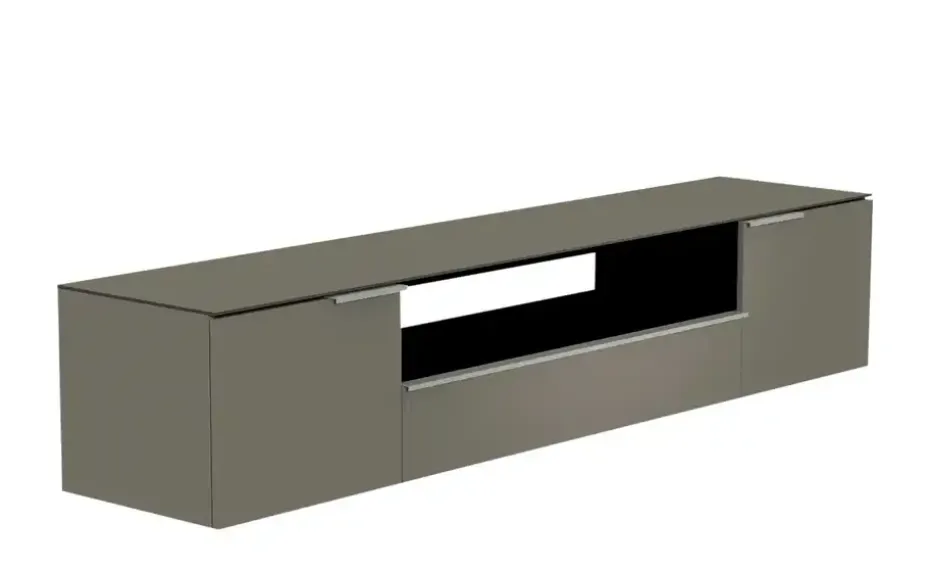 TV Board Pamera | Grau, matt, Hängend | Möbel Höffner