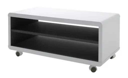 TV-Lowboard Corvara | Weiß, Schwarz, 79 cm | Höffner