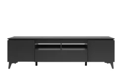 TV-Lowboard in Schieferstein-Optik Dimarro | Anthrazit, Steingrau