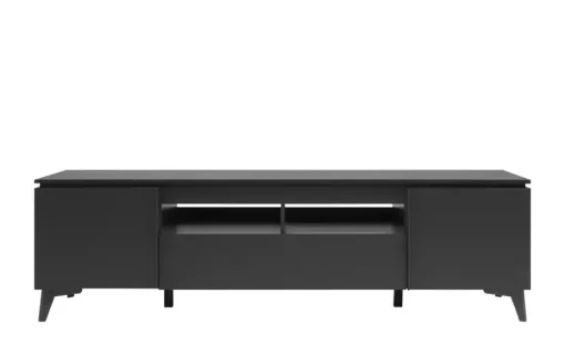 TV-Lowboard in Schieferstein-Optik Dimarro | Anthrazit, Steingrau