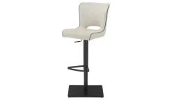 uno Barhocker in meliertem Webstoff Guido | Beige