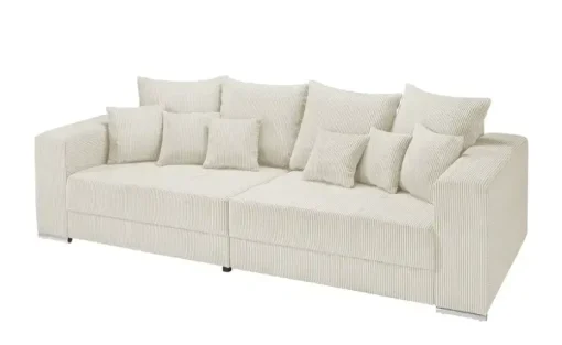 uno Bigsofa aus Cordstoff Ricardo | Creme | Höffner