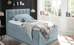 uno Boxbett mit Bettkasten Alaska  | Hellblau, 140 cm