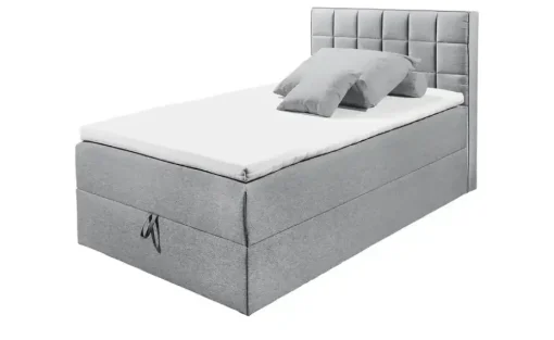 uno Boxbett mit Bettkasten Alaska  | Grau, 120 cm