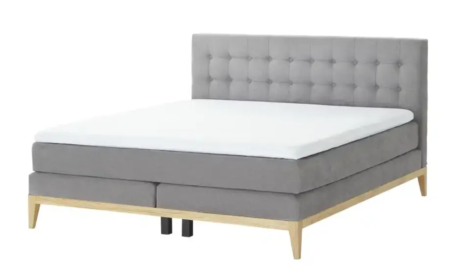 uno Boxspringbett Westwood | Grau | Möbel Höffner