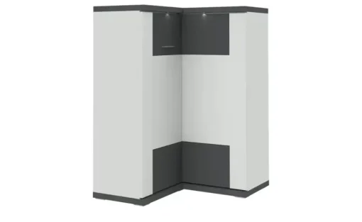 uno Eck-Highboard  Titan | Weiß, Graphit | Höffner