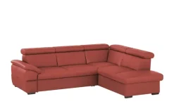 uno Ecksofa aus Echtleder Town | Rot, rechts | Höffner