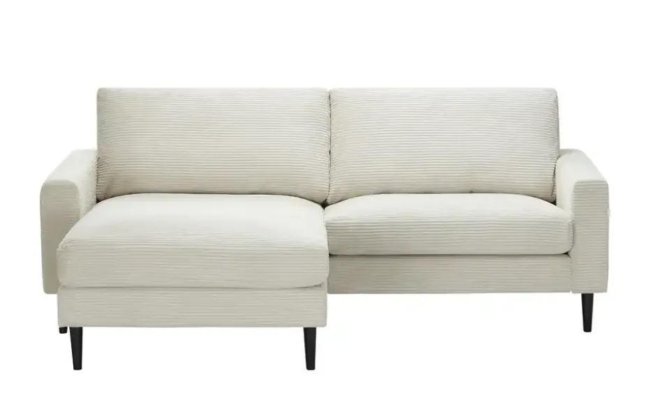 uno Ecksofa Milano | Cordstoff, Beige | Möbel Höffner