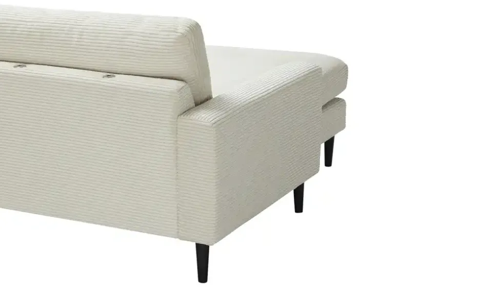 uno Ecksofa Milano | Cordstoff, Beige | Möbel Höffner