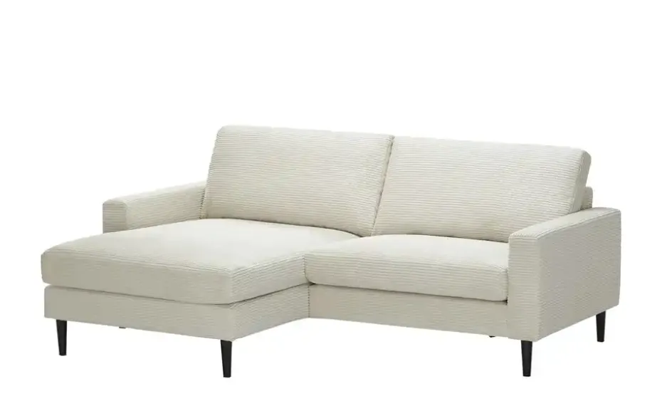 uno Ecksofa Milano | Cordstoff, Beige | Möbel Höffner