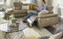 uno Ecksofa mit elektrischer Relaxfunktion Danae | links