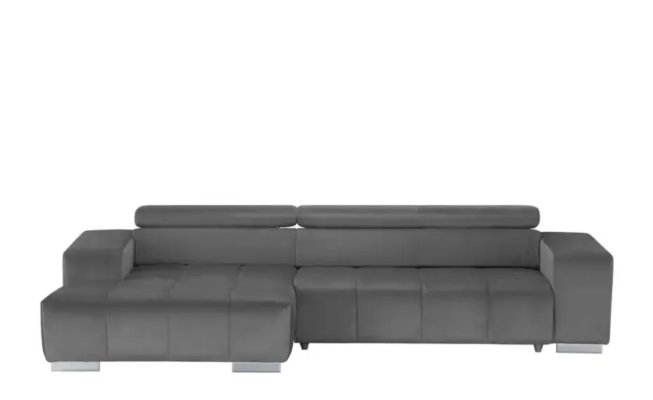 uno Ecksofa mit Kopfteilverstellung Origo | Grau, links