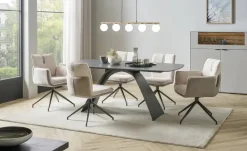 uno Esszimmerstuhl drehbar Gloria | Creme, Drehfunktion