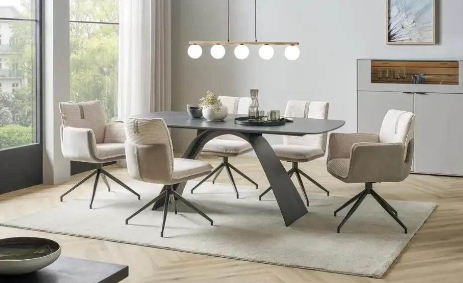 uno Esszimmerstuhl drehbar Gloria | Creme, Drehfunktion