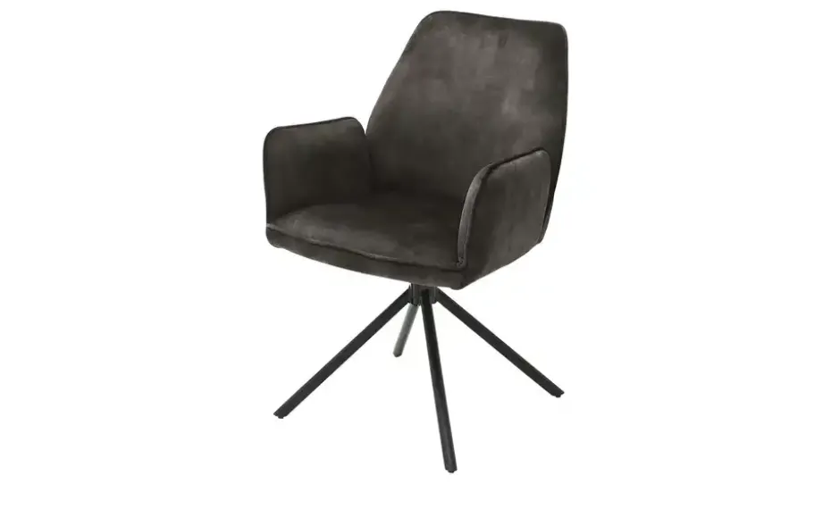 uno Esszimmerstuhl  drehbar Ramina | Anthrazit, Armlehne, Drehfunktion