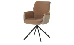 uno Esszimmerstuhl drehbar Diana | Braun, Armlehne, Drehfunktion