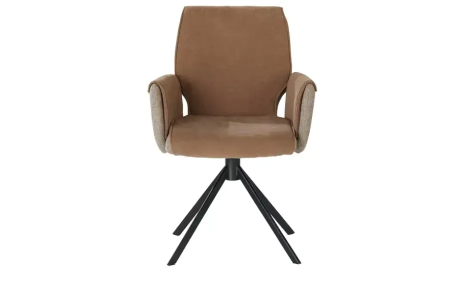 uno Esszimmerstuhl drehbar Diana | Braun, Armlehne, Drehfunktion