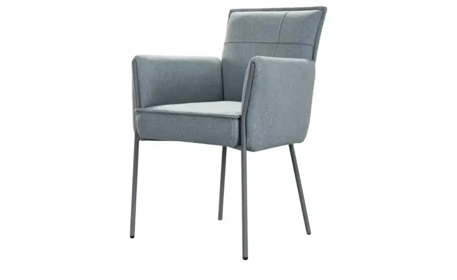 uno Esszimmerstuhl Gregor | Hellblau, Armlehne