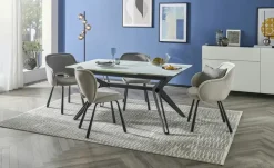 uno Esszimmerstuhl mit umlaufender Keder Gaby | Grau, ohne