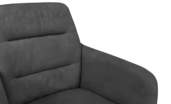 uno Esszimmerstuhl Paco | Anthrazit, Armlehne, Drehfunktion