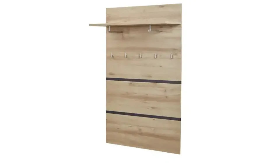 uno Garderobenpaneel Lennox | Buche (Nachbildung), Anthrazit