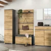 uno Garderobenschrank Lennox | Eiche (Nachbildung), Anthrazit