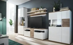 uno Highboard Zypern | Glaseinsatz links, ohne