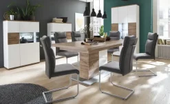uno Highboard Zypern | Glaseinsatz links, ohne
