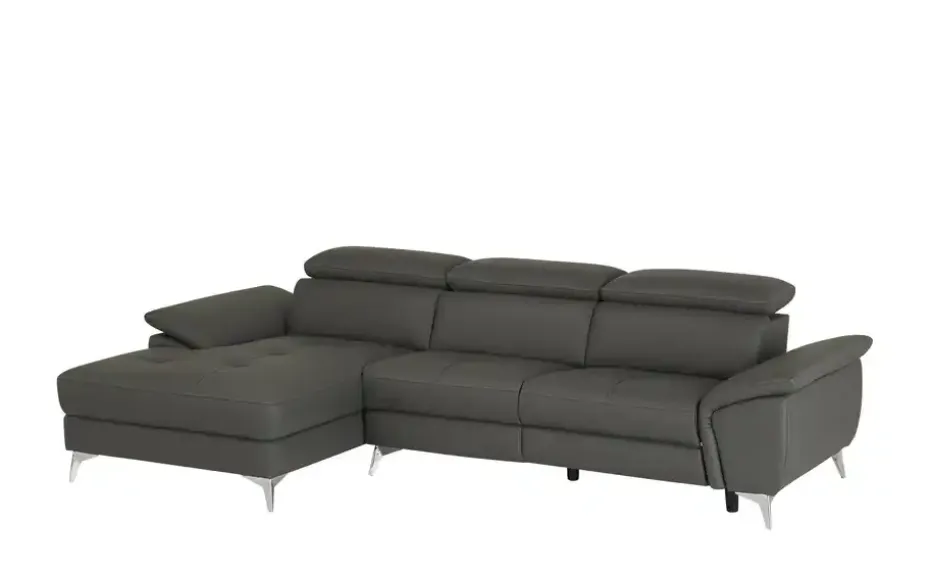 uno Leder-Ecksofa Danae klein | Grundfunktion, links